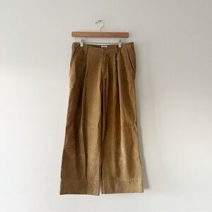 COEN TOKYO | Wide Leg Cropped Corduroy Trousers | M